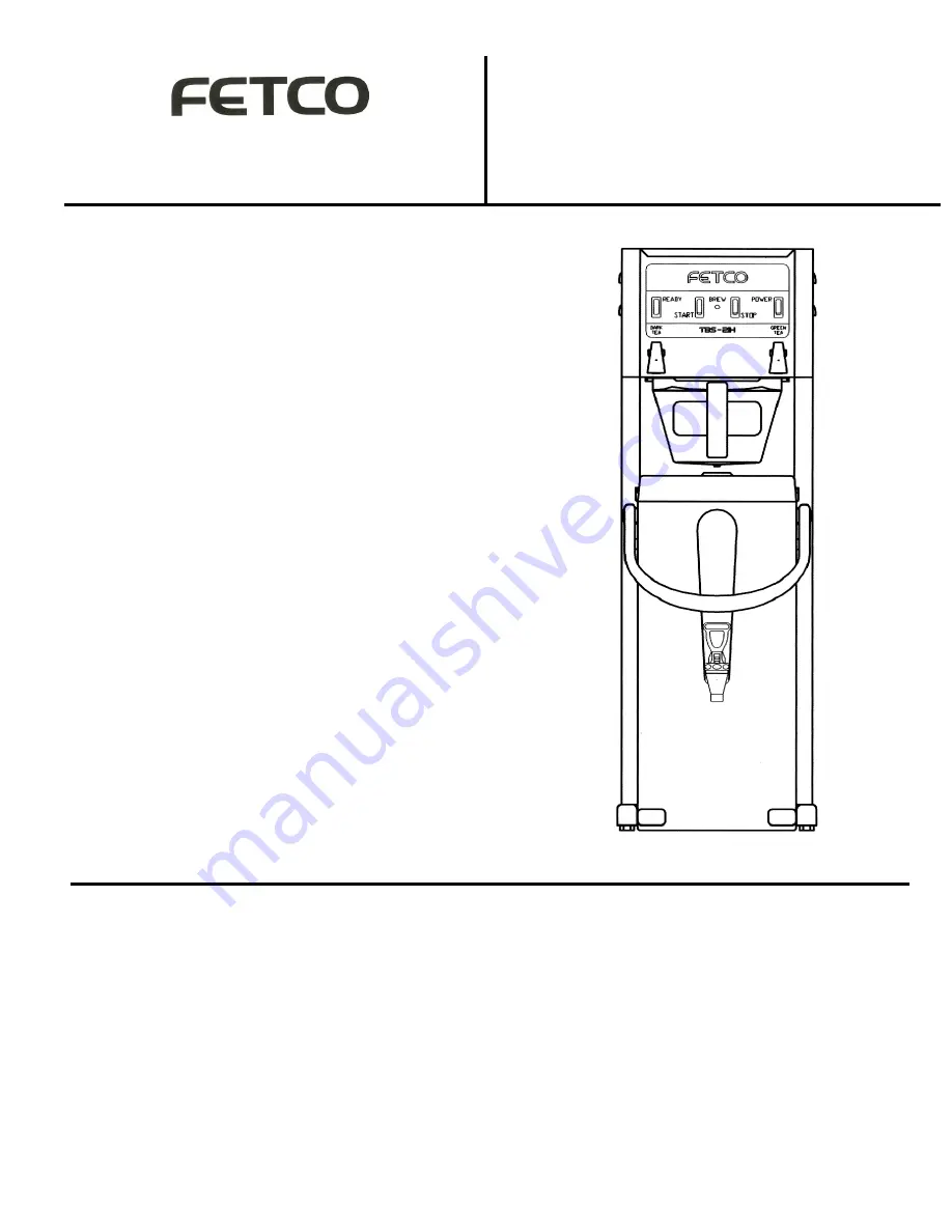 Fetco TBS-21H User Manual Download Page 1