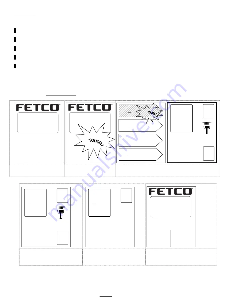 Fetco Touchscreen 1.0 CBS-2100XTS Users Manual And Operator Instructions Download Page 2