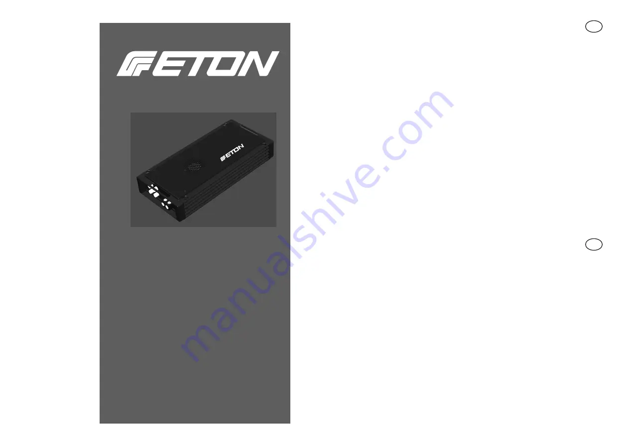 FETON MA 500.1 Installation & Operation Manual Download Page 1