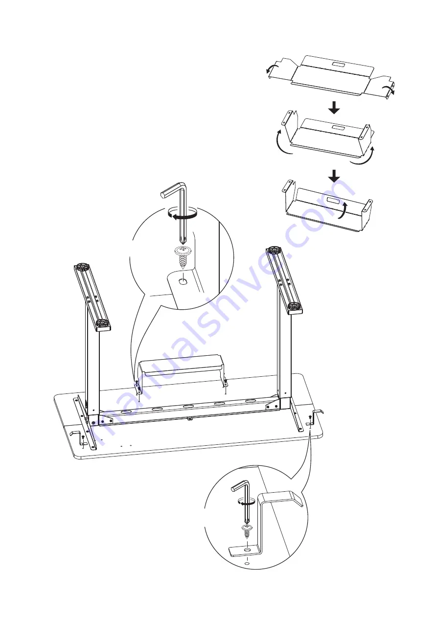 FEZIBO CRANK STANDING DESK Скачать руководство пользователя страница 14