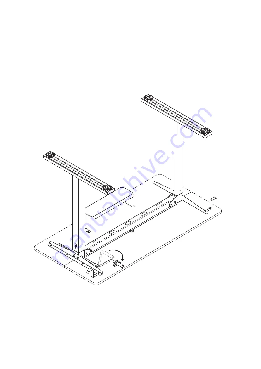 FEZIBO CRANK STANDING DESK Assembly Instructions Manual Download Page 18