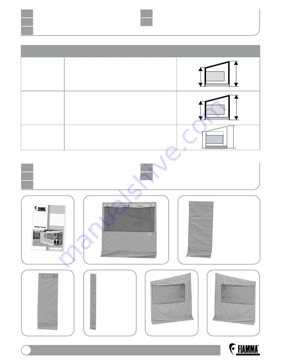 Fiamma Awning enclosure Скачать руководство пользователя страница 2