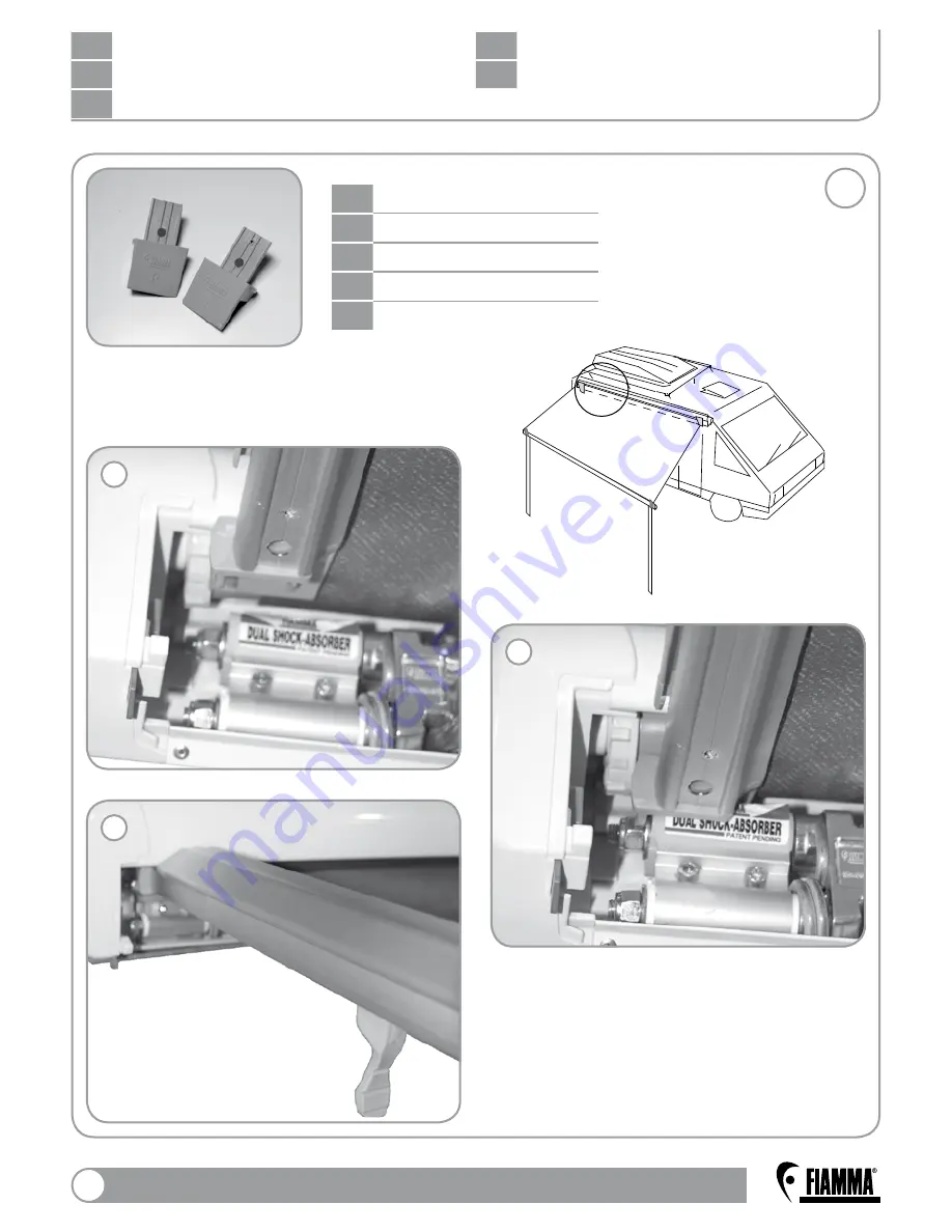 Fiamma Awning enclosure Installation And Use Instructions Manual Download Page 6