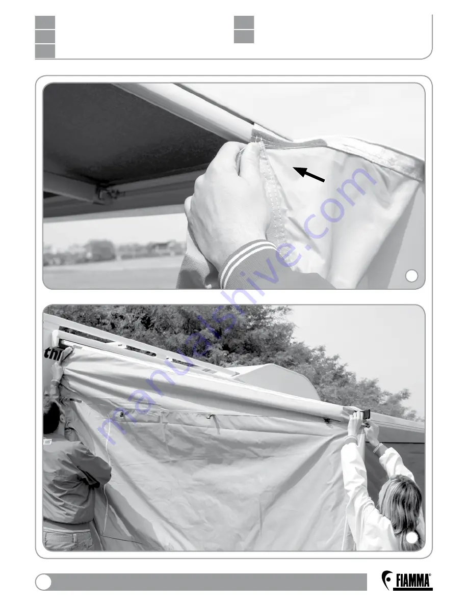 Fiamma Awning enclosure Installation And Use Instructions Manual Download Page 8