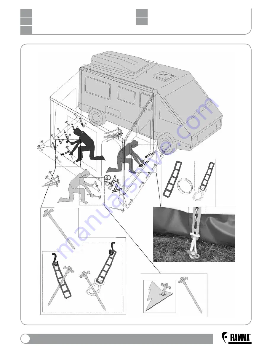 Fiamma Awning enclosure Installation And Use Instructions Manual Download Page 14