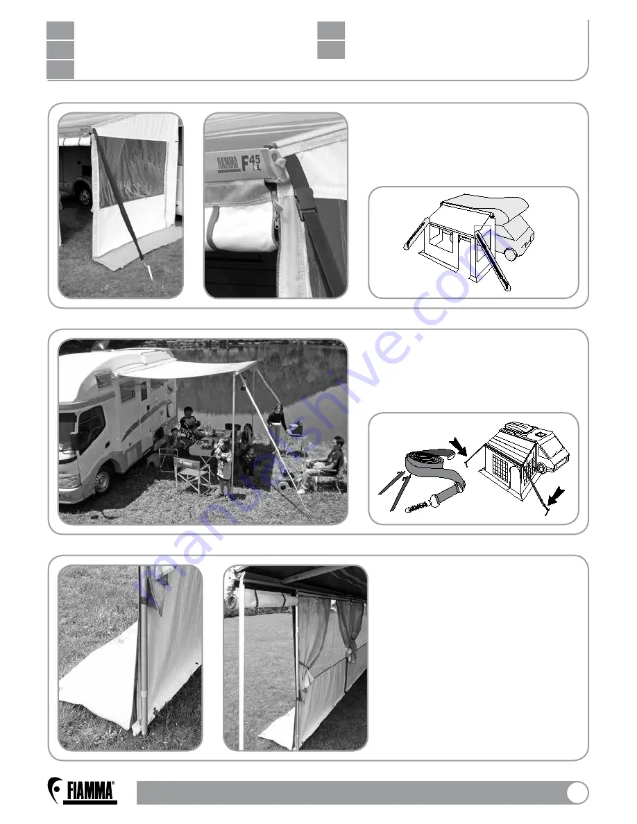 Fiamma Awning enclosure Installation And Use Instructions Manual Download Page 31