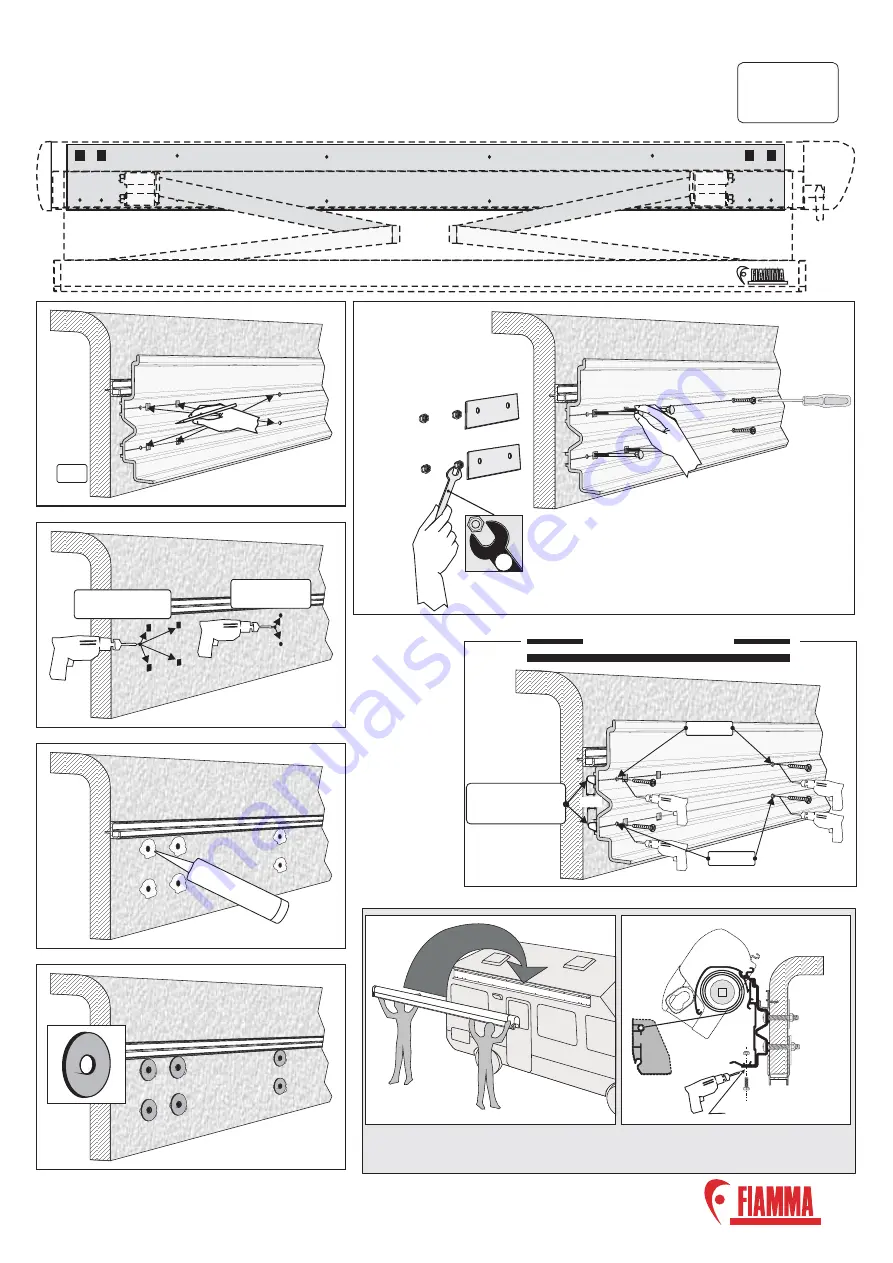 Fiamma HYMER CAMP 99 Installation Instructions Download Page 3