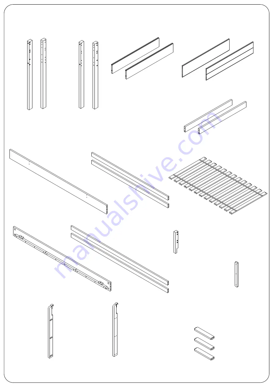 Fiamo Loft Twin Bed Complete Assembly Instructions Manual Download Page 2