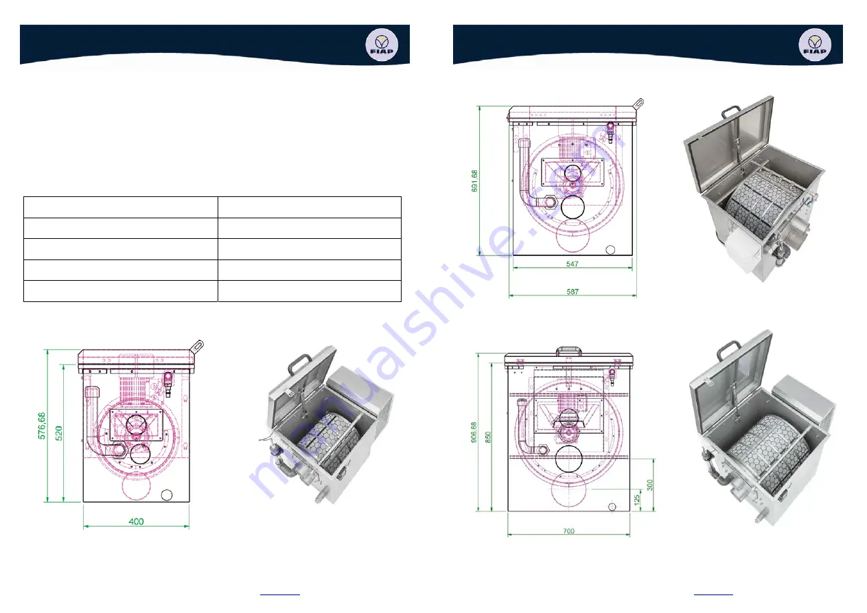 Fiap TrommelSieve Active 10.000 Operating Instructions Manual Download Page 49