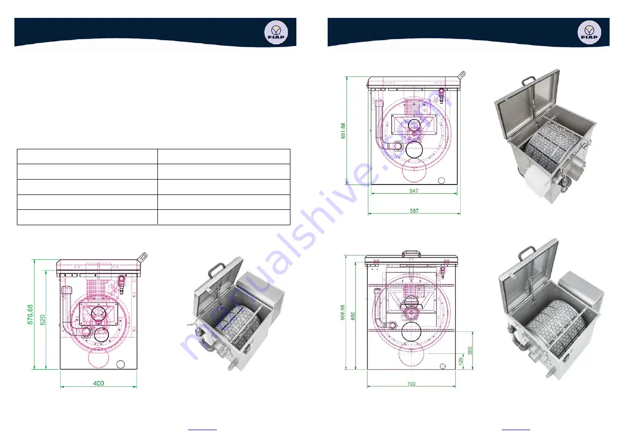 Fiap TrommelSieve Active 10.000 Operating Instructions Manual Download Page 65