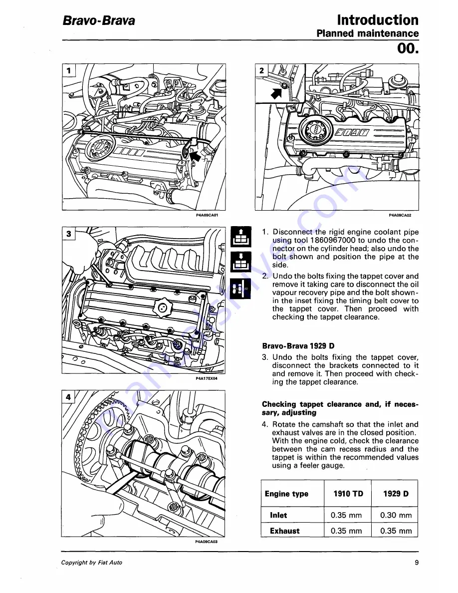 Fiat 1996 Brava Service Manual Download Page 43