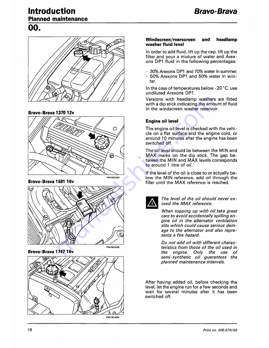 Fiat 1996 Brava Скачать руководство пользователя страница 52