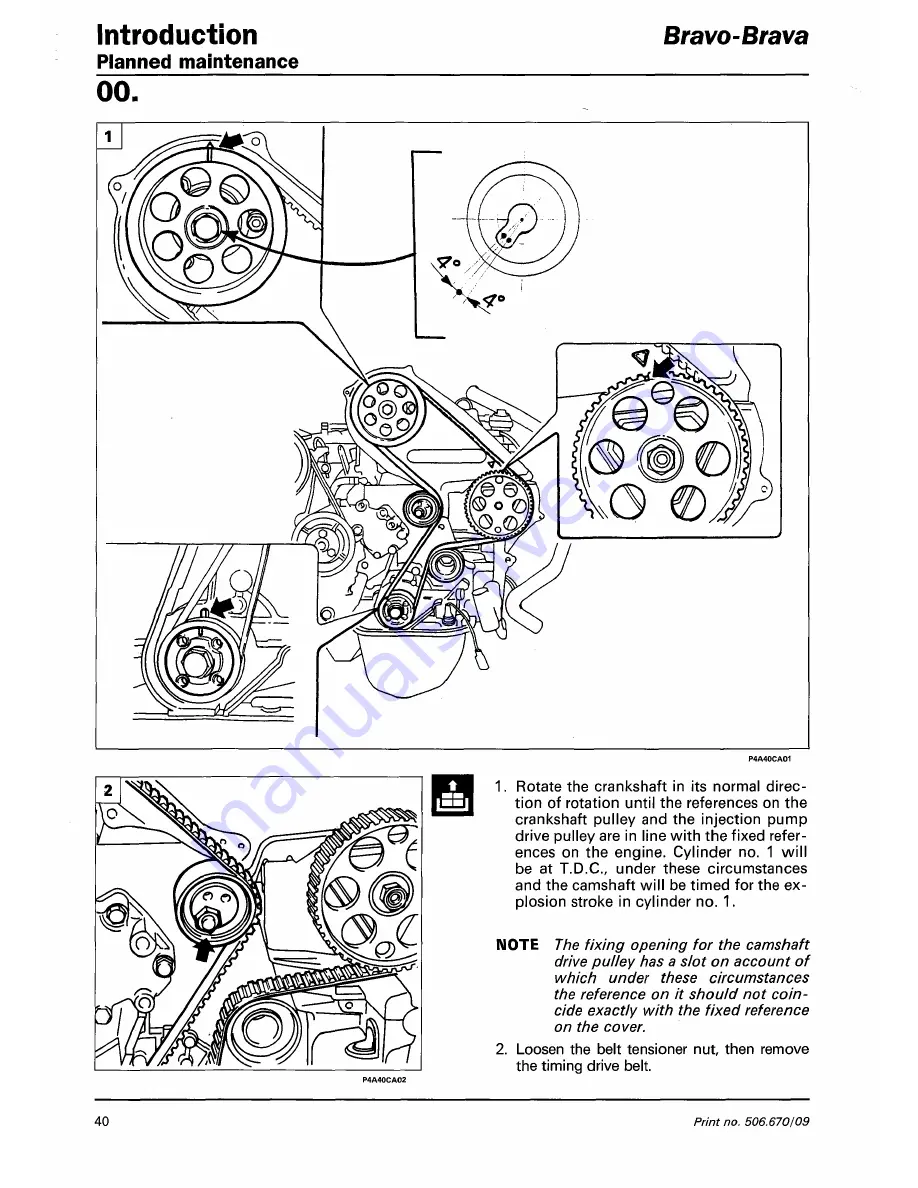 Fiat 1996 Brava Service Manual Download Page 74