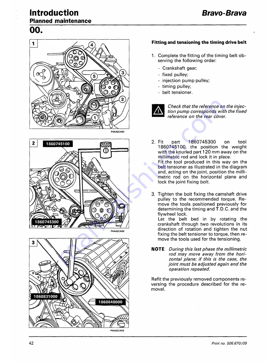 Fiat 1996 Brava Скачать руководство пользователя страница 76