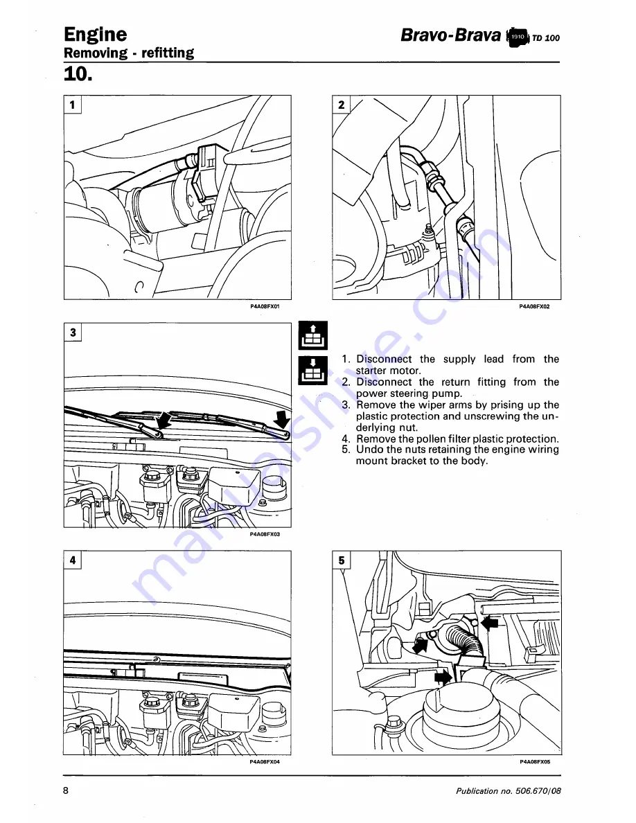 Fiat 1996 Brava Скачать руководство пользователя страница 227