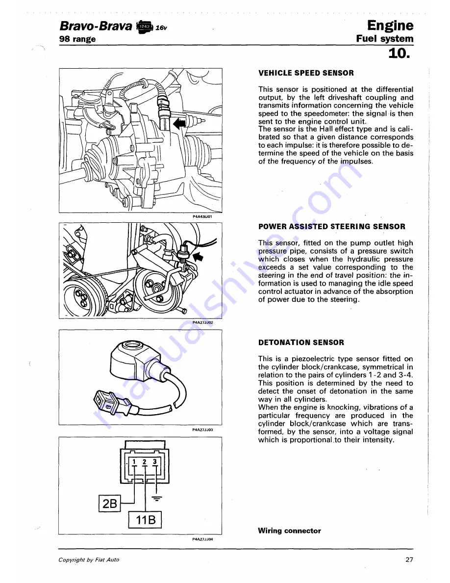 Fiat 1996 Brava Скачать руководство пользователя страница 278