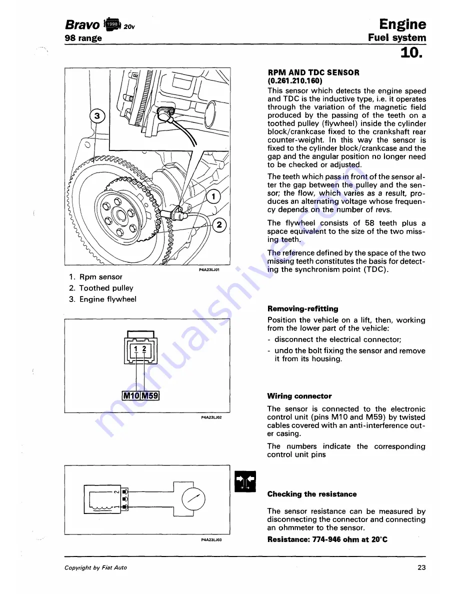 Fiat 1996 Brava Скачать руководство пользователя страница 329