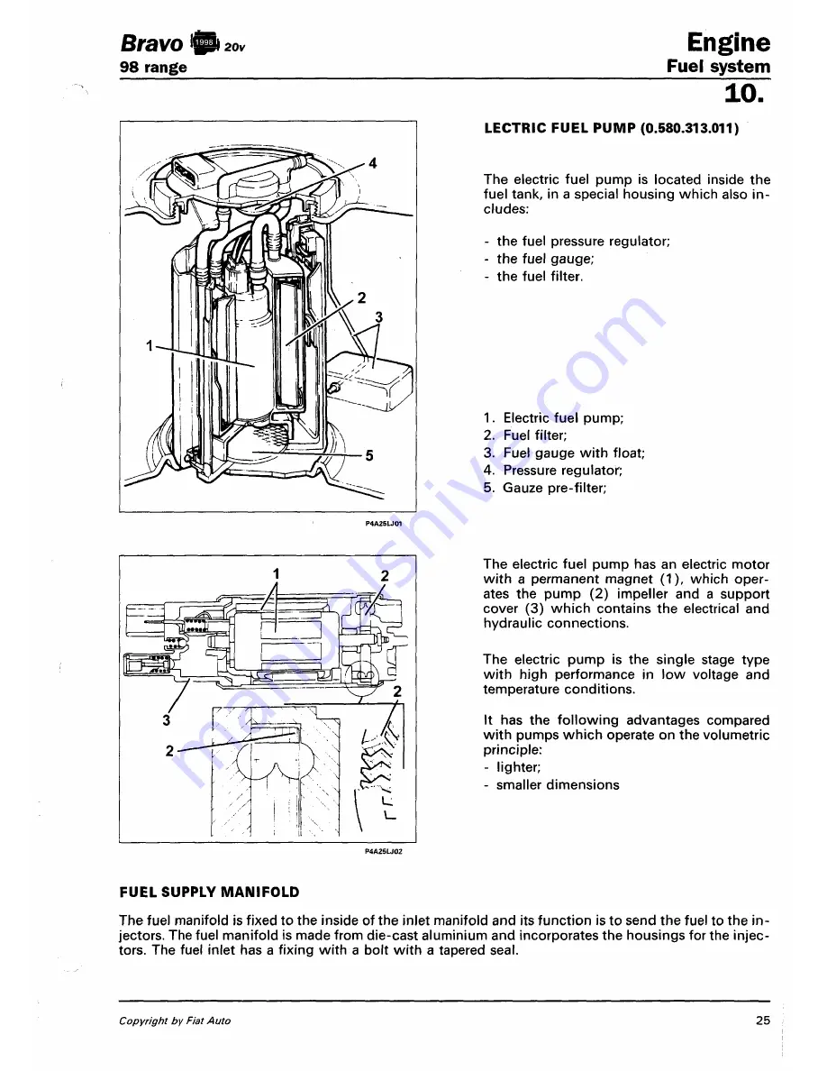 Fiat 1996 Brava Скачать руководство пользователя страница 331