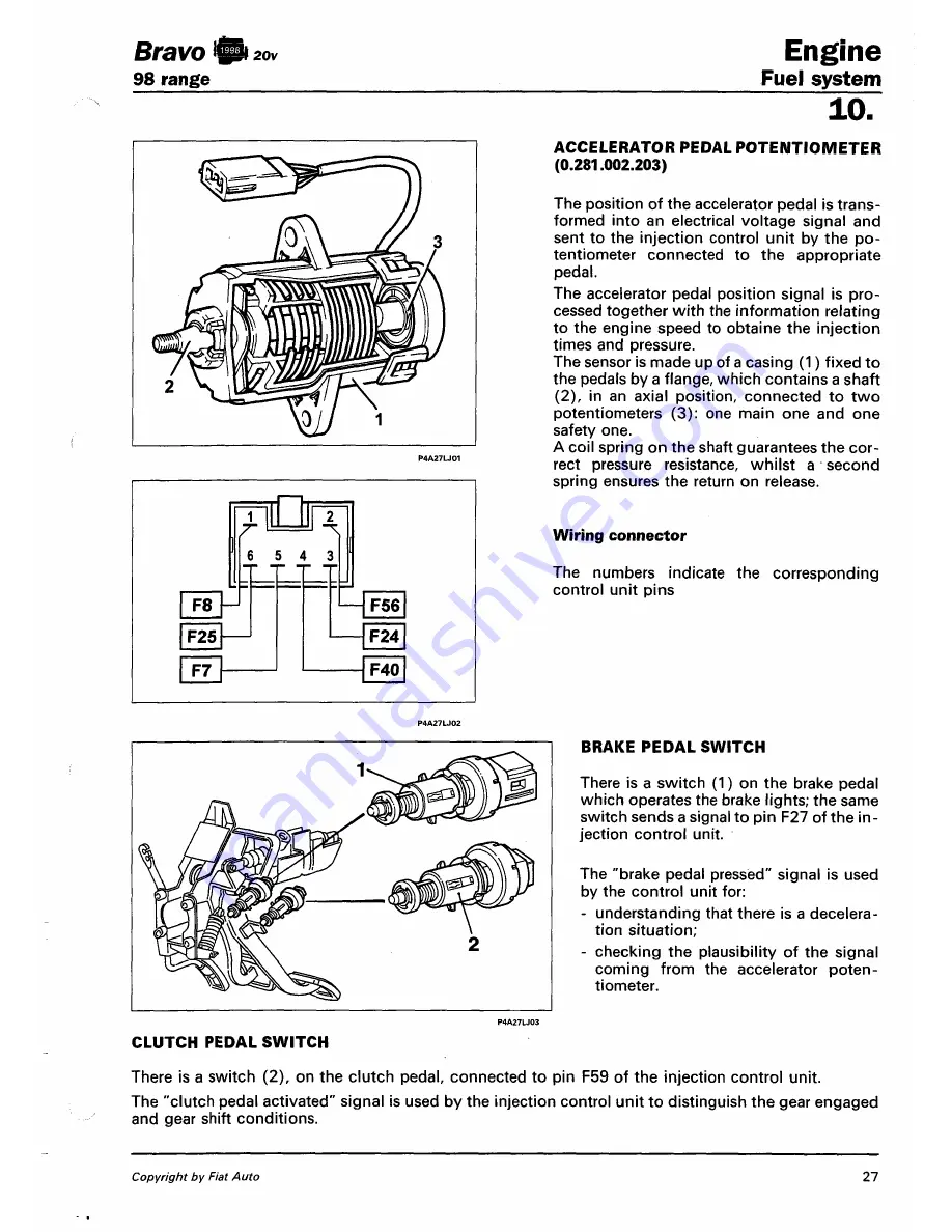 Fiat 1996 Brava Скачать руководство пользователя страница 333