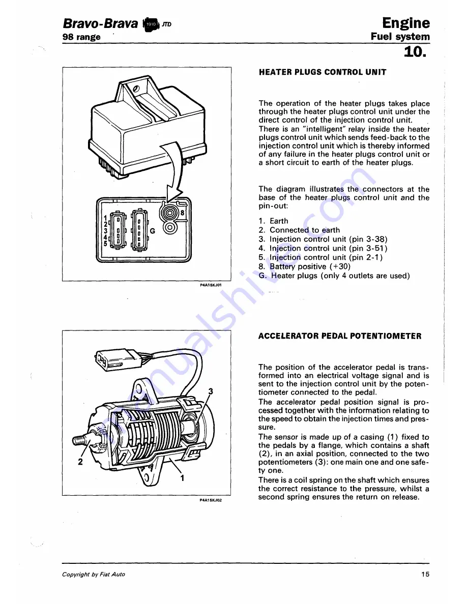 Fiat 1996 Brava Скачать руководство пользователя страница 364