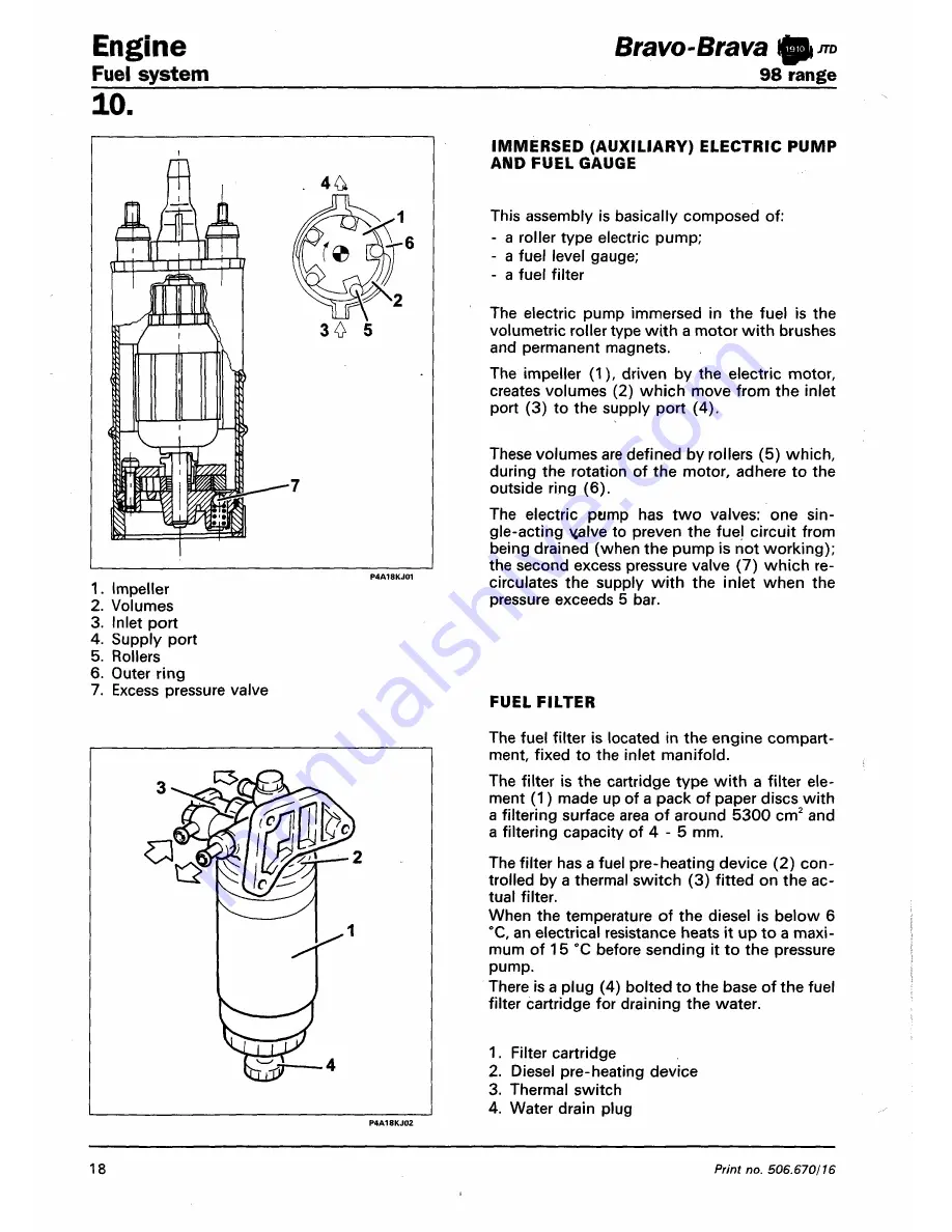 Fiat 1996 Brava Скачать руководство пользователя страница 367