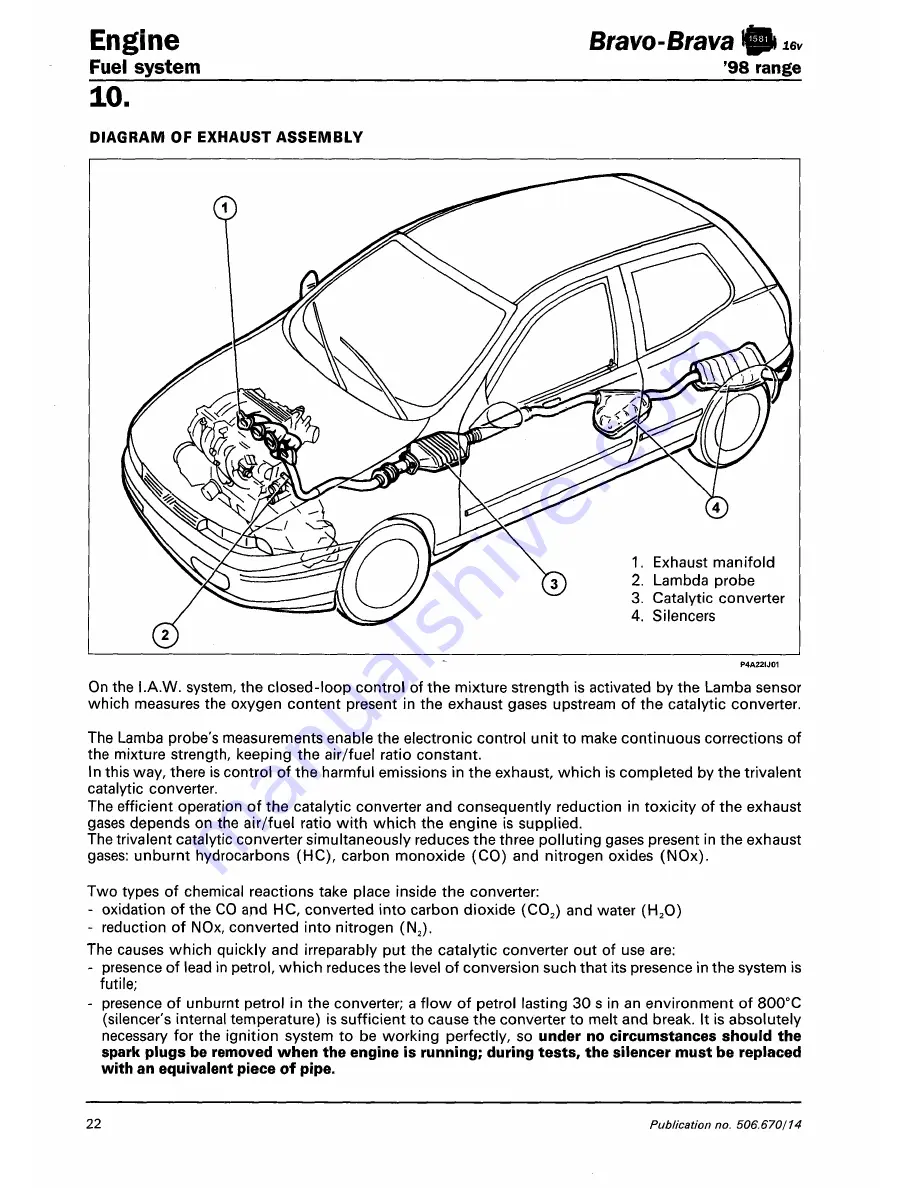 Fiat 1996 Brava Скачать руководство пользователя страница 434