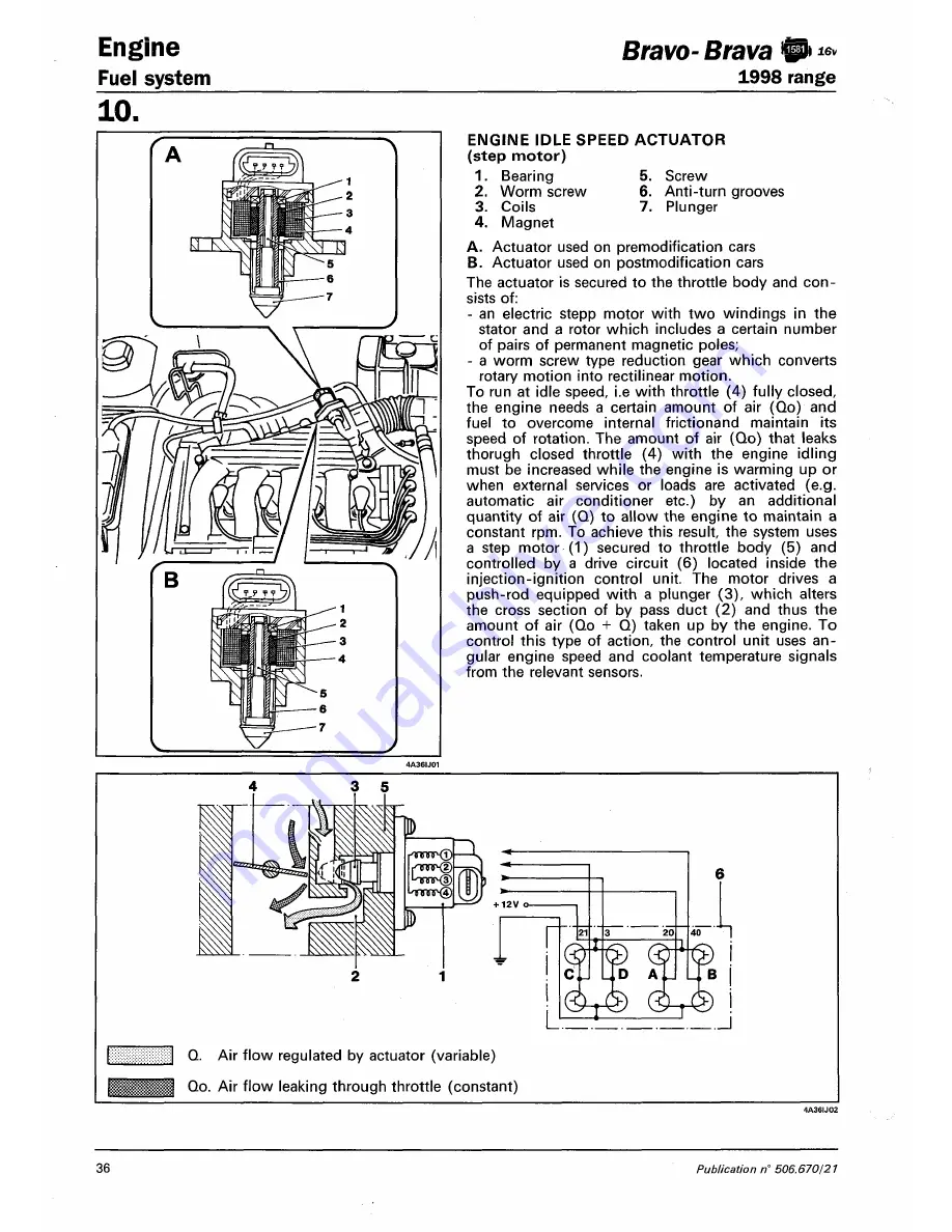 Fiat 1996 Brava Скачать руководство пользователя страница 448