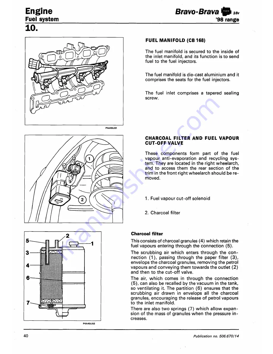 Fiat 1996 Brava Service Manual Download Page 452