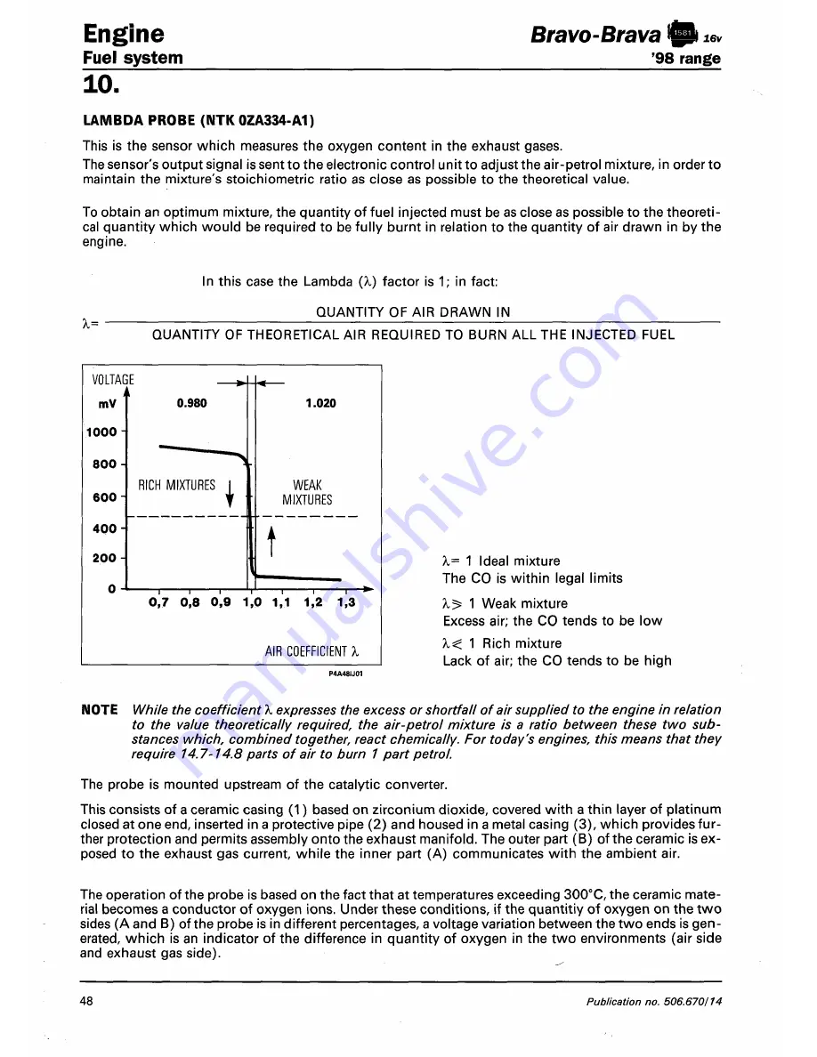 Fiat 1996 Brava Service Manual Download Page 460