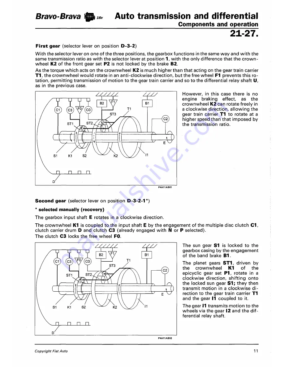 Fiat 1996 Brava Service Manual Download Page 488