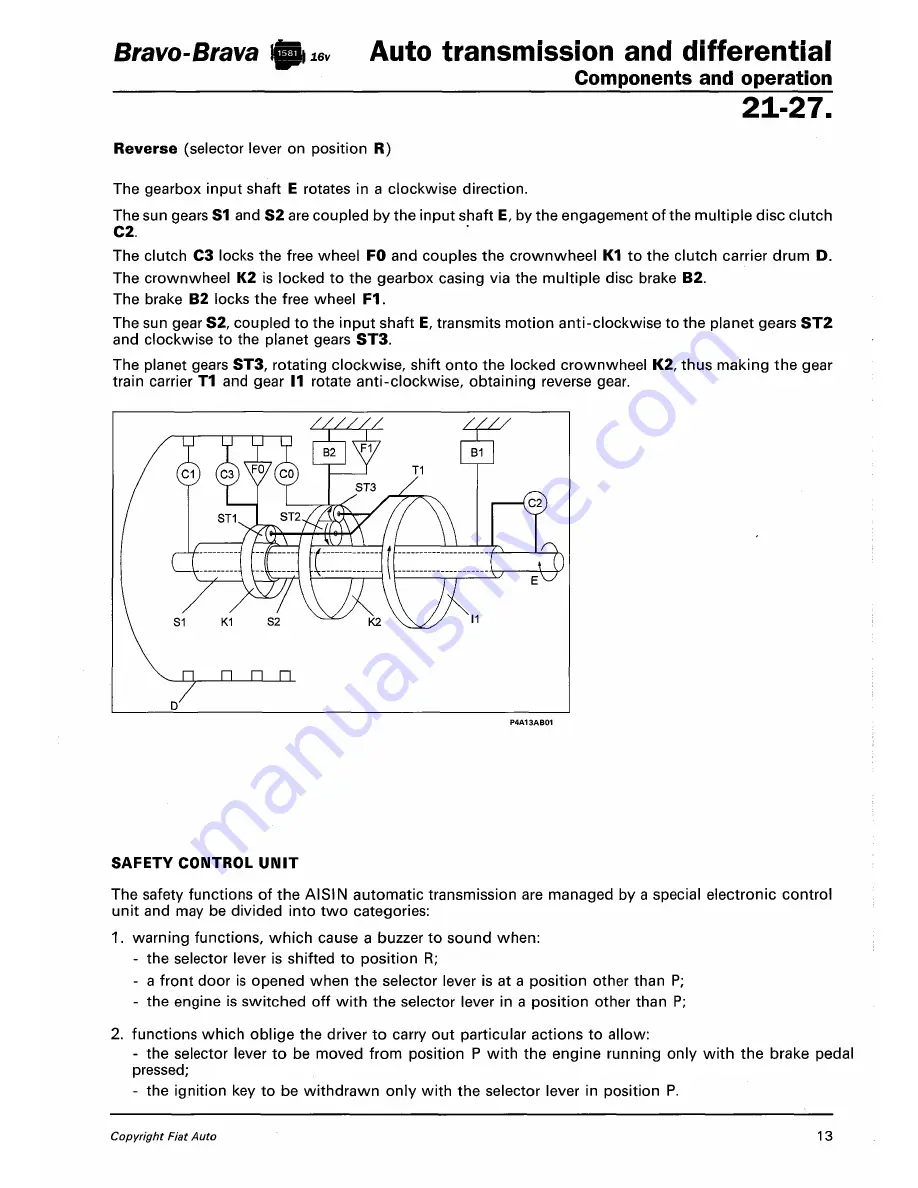 Fiat 1996 Brava Скачать руководство пользователя страница 490