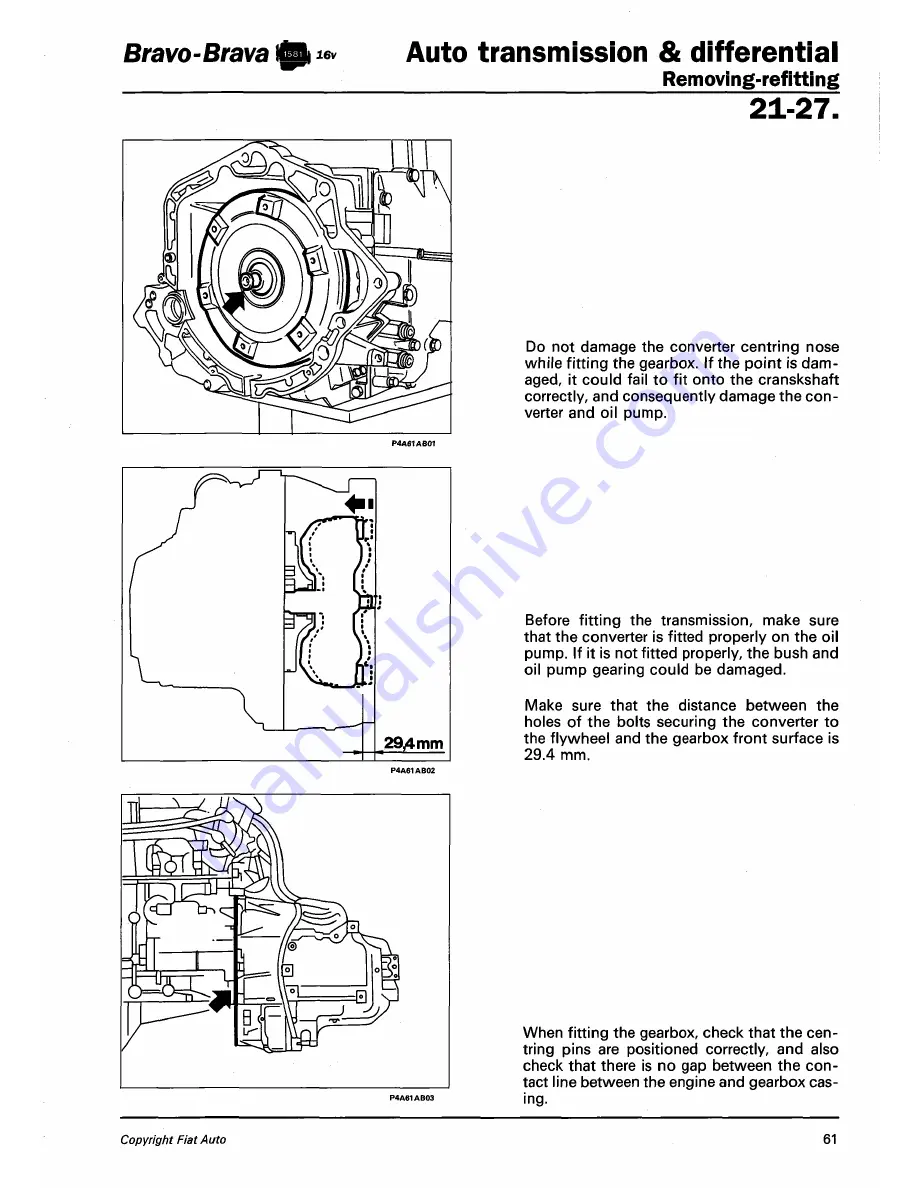 Fiat 1996 Brava Скачать руководство пользователя страница 538