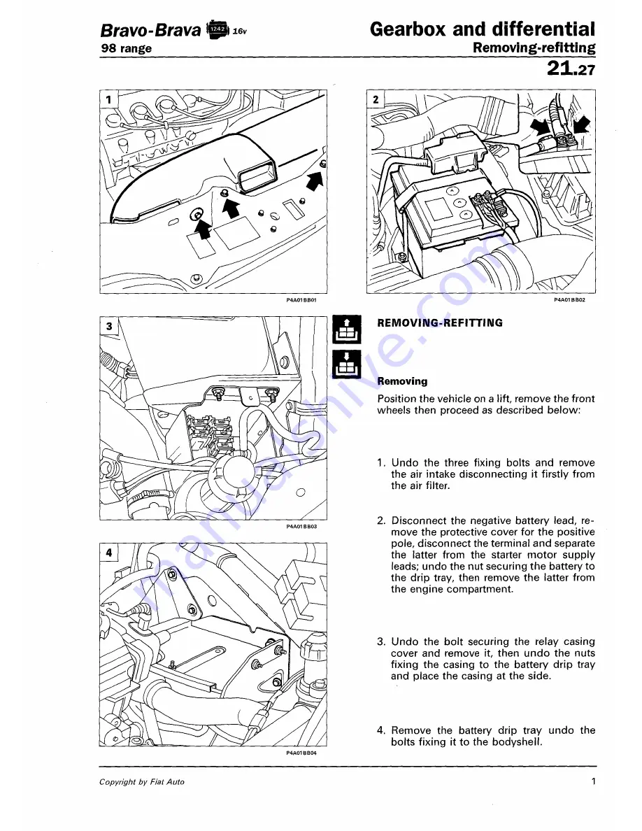 Fiat 1996 Brava Скачать руководство пользователя страница 548