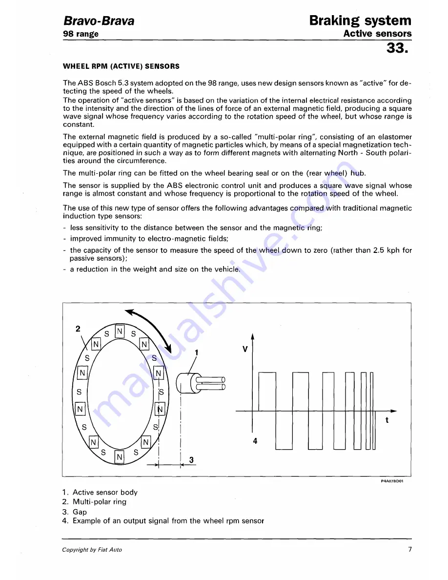 Fiat 1996 Brava Service Manual Download Page 569