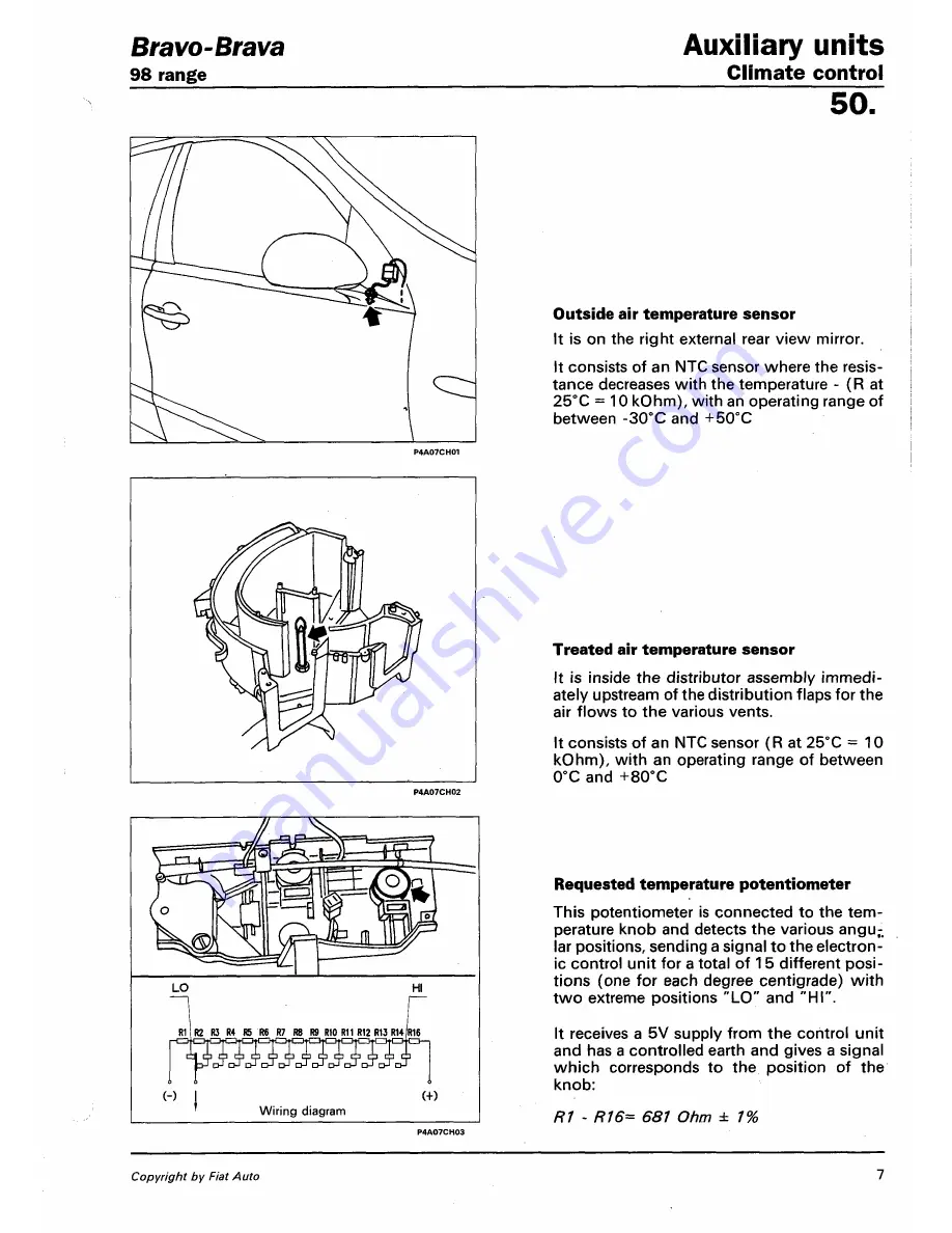 Fiat 1996 Brava Service Manual Download Page 578