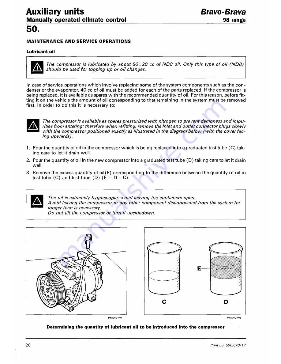 Fiat 1996 Brava Service Manual Download Page 591