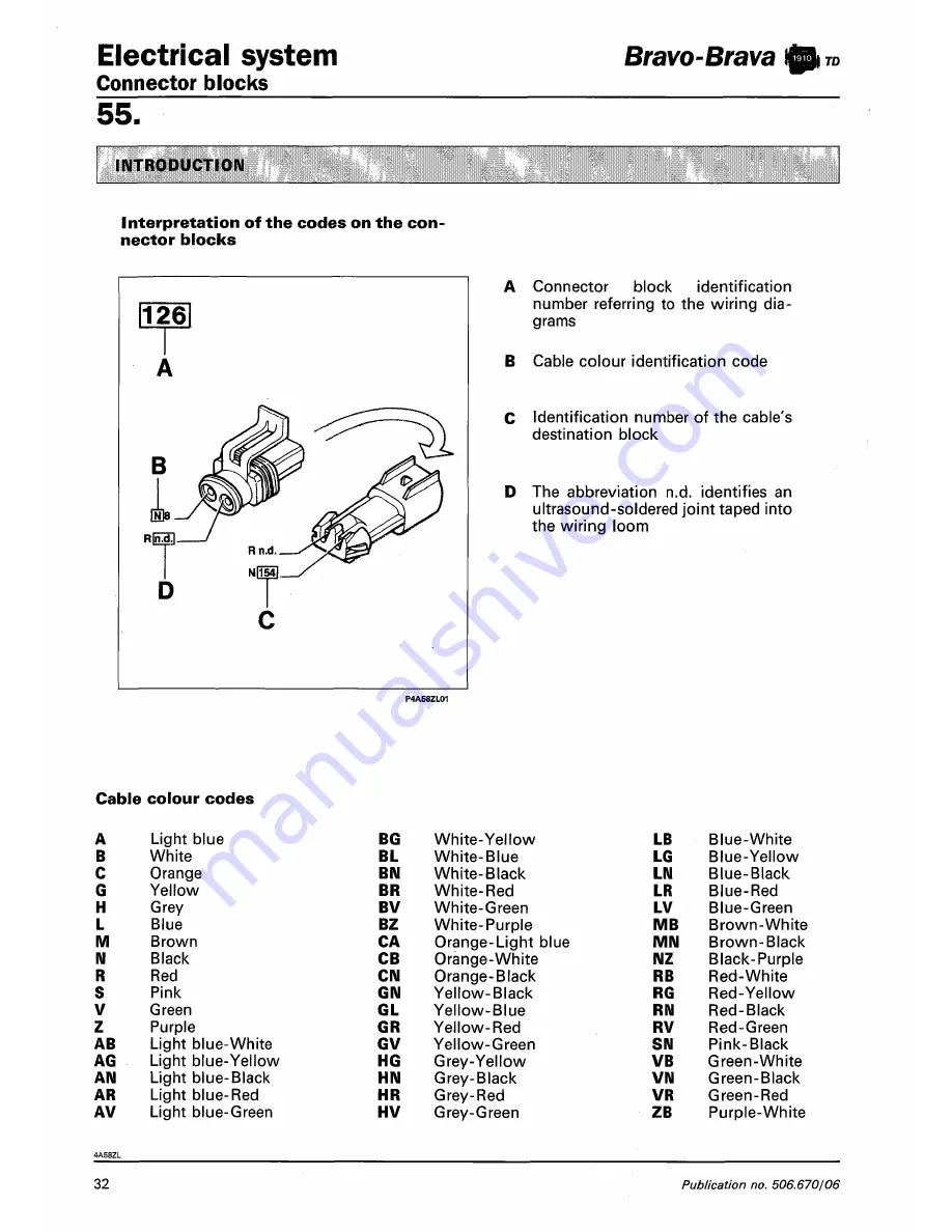 Fiat 1996 Brava Скачать руководство пользователя страница 646