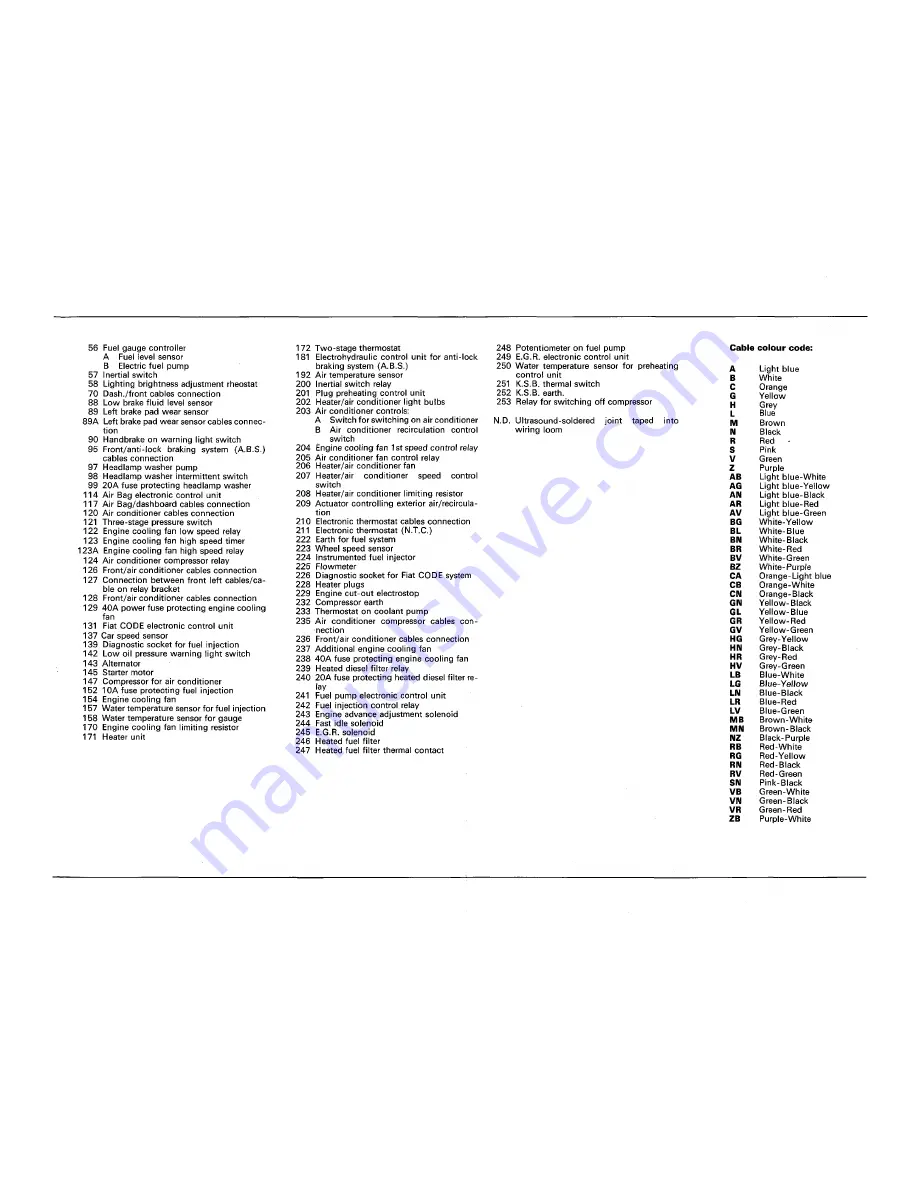 Fiat 1996 Brava Service Manual Download Page 651