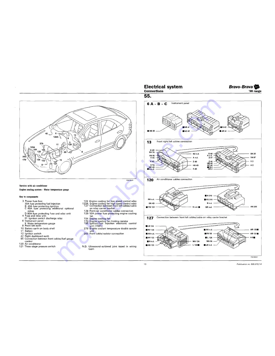 Fiat 1996 Brava Скачать руководство пользователя страница 663