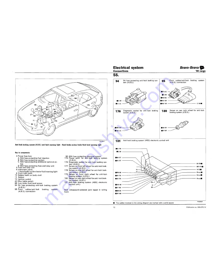 Fiat 1996 Brava Скачать руководство пользователя страница 665