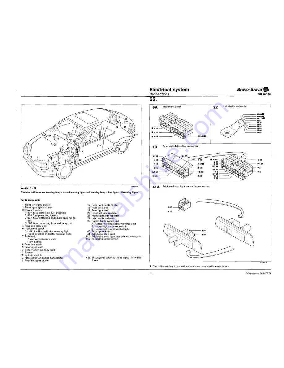 Fiat 1996 Brava Скачать руководство пользователя страница 673