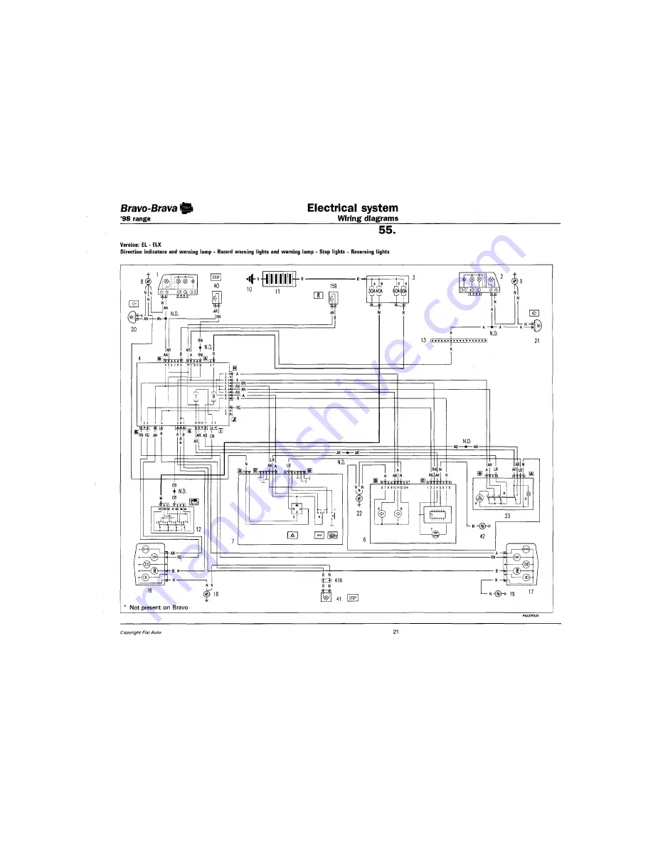 Fiat 1996 Brava Service Manual Download Page 674