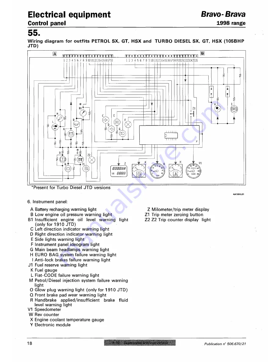 Fiat 1996 Brava Service Manual Download Page 711