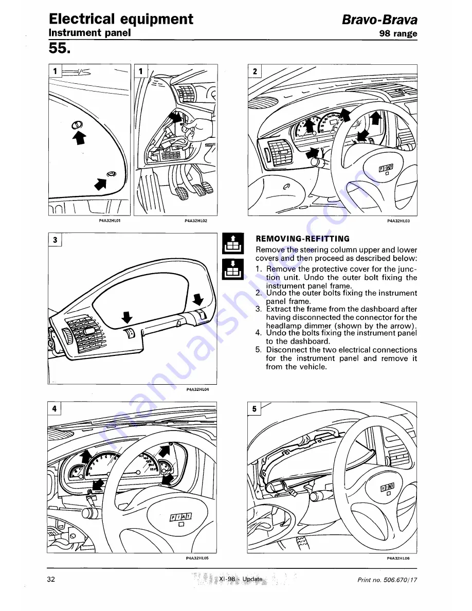 Fiat 1996 Brava Скачать руководство пользователя страница 731