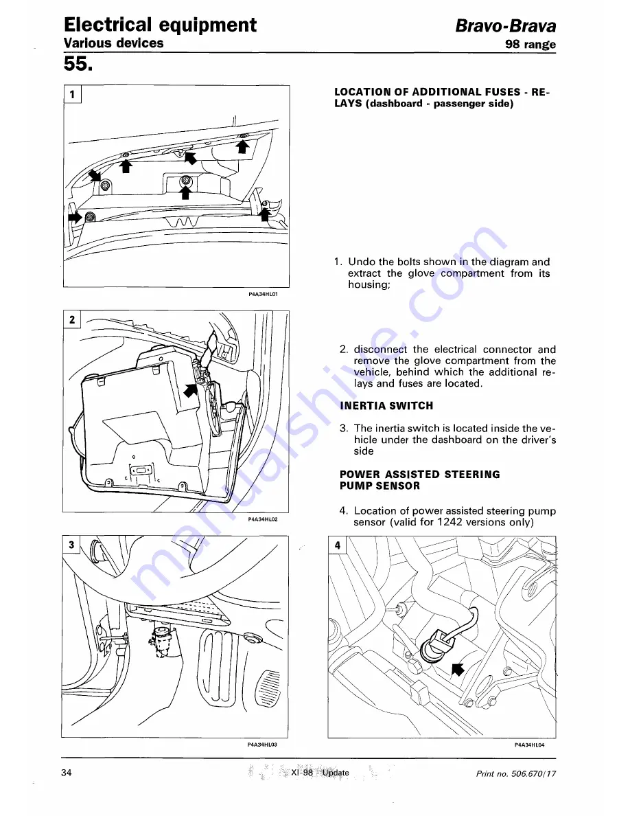 Fiat 1996 Brava Скачать руководство пользователя страница 733