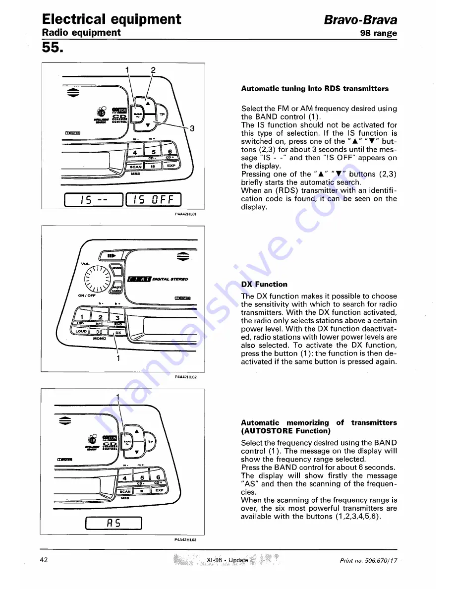 Fiat 1996 Brava Service Manual Download Page 741