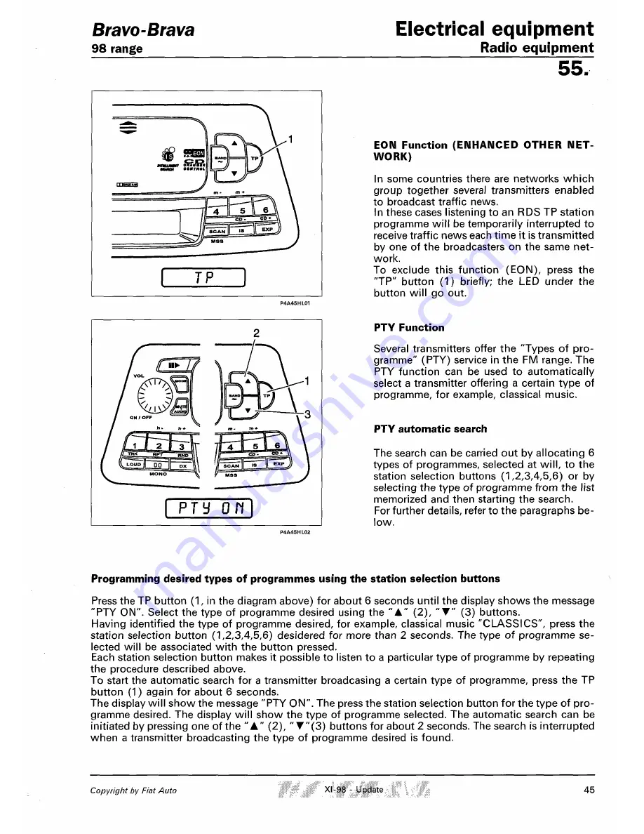 Fiat 1996 Brava Service Manual Download Page 744