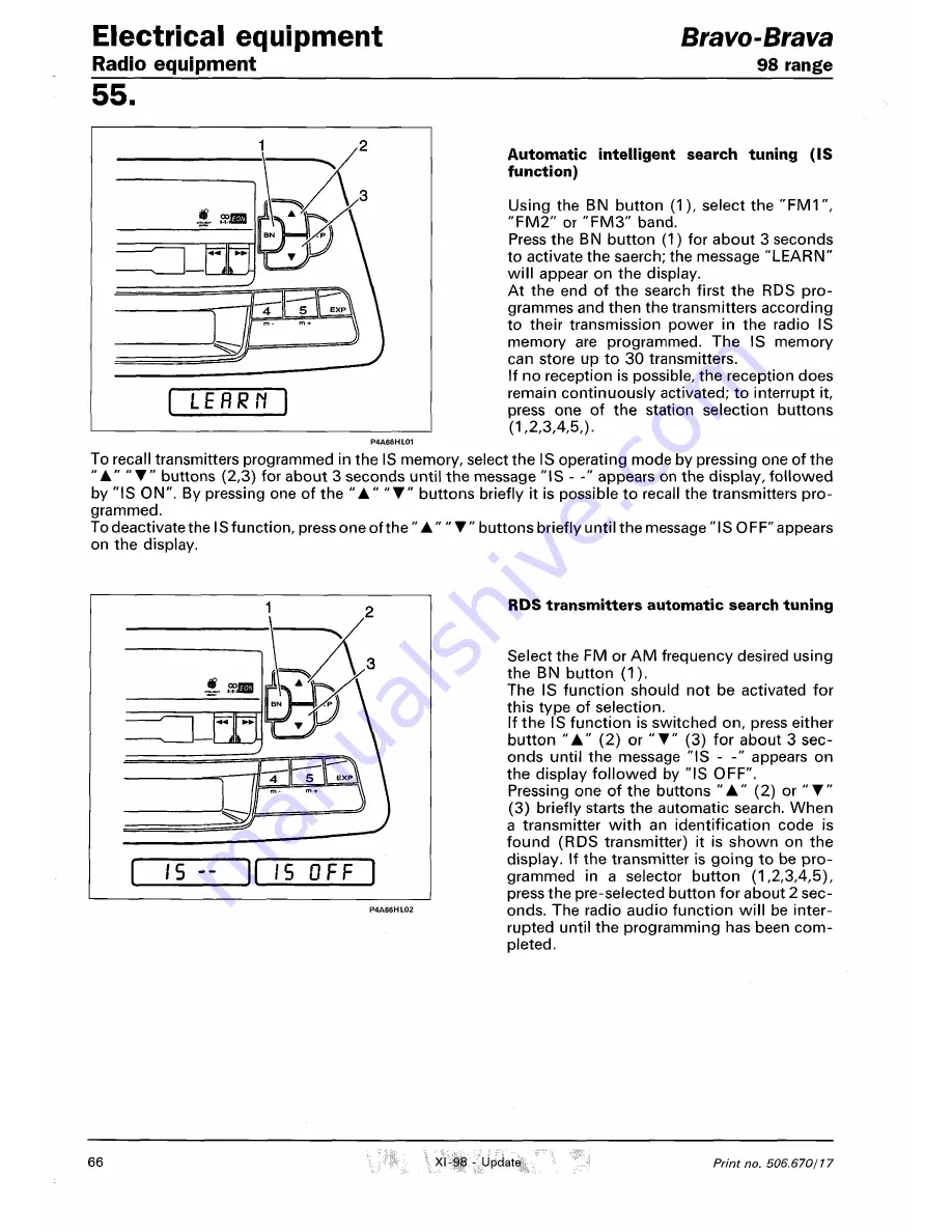 Fiat 1996 Brava Service Manual Download Page 765