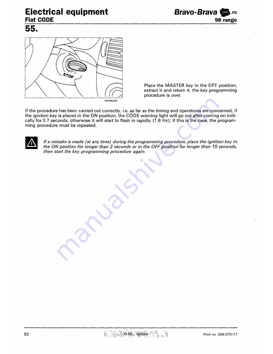 Fiat 1996 Brava Service Manual Download Page 781