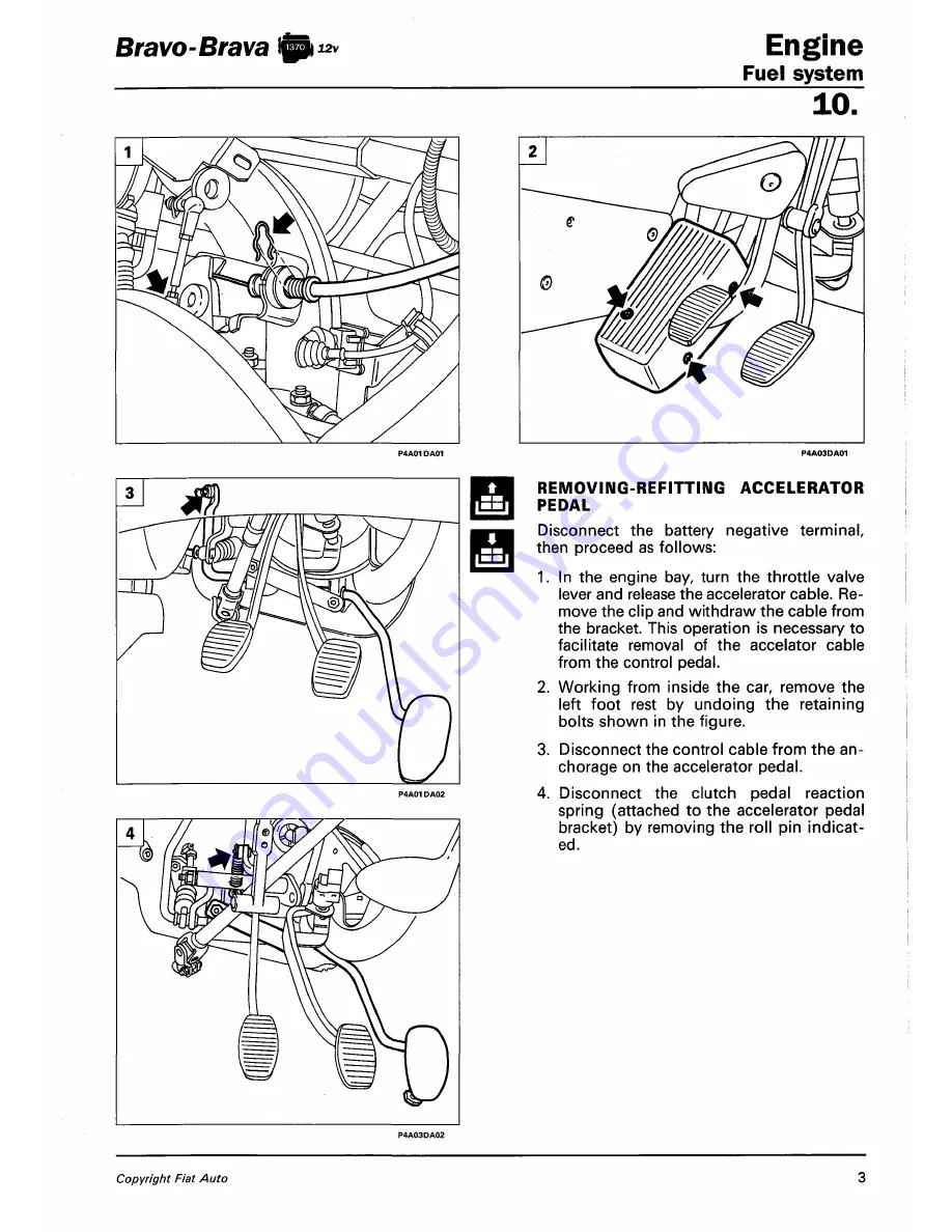 Fiat 1996 Brava Service Manual Download Page 794